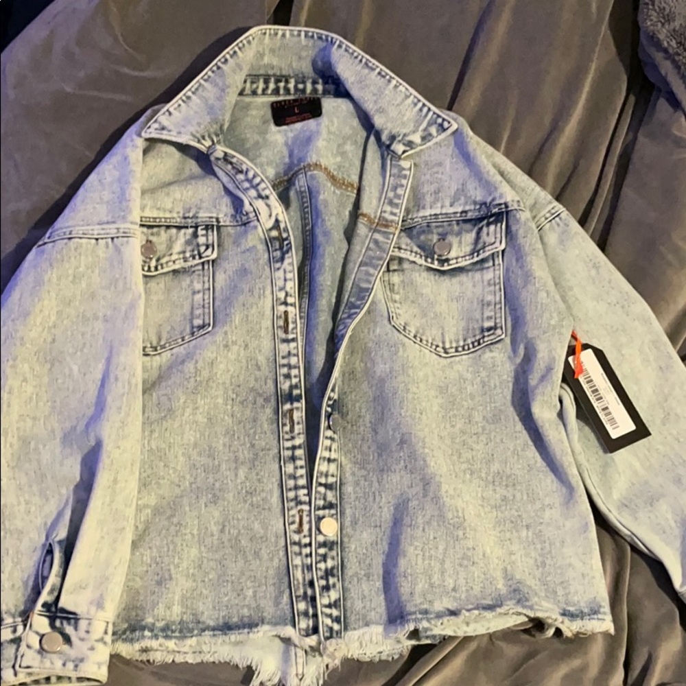 Acid Washed Jean Jacket - Honey & Lemon